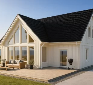 2-х этажный каркасный дом с котельной КД-530 фото