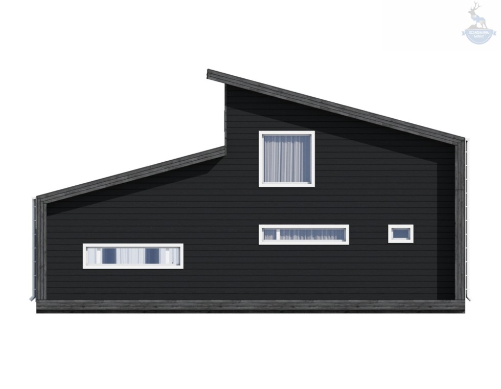 КД-780: двухэтажный каркасный дом с сауной