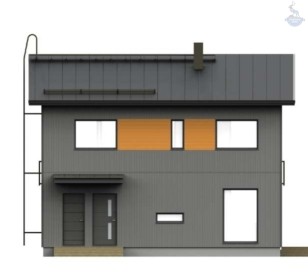 КД 480: каркасный дом с мансардой и балконом