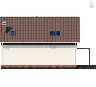 КД-250: двухэтажный каркасный дом с балконом и эркером