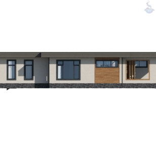 КД-1020: современный каркасный дом с плоской крышей