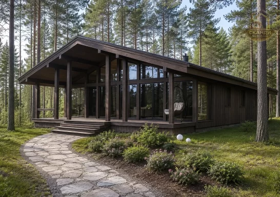 Проект каркасного дома КД-1400, 16,5 × 11,3 м, 173,6 м²