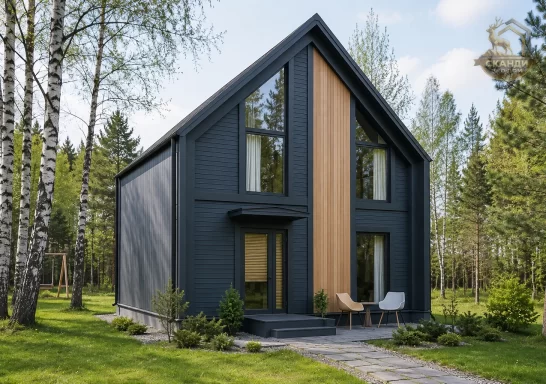 Проект каркасного дома КД-320, 6 × 7 м, 71 м²
