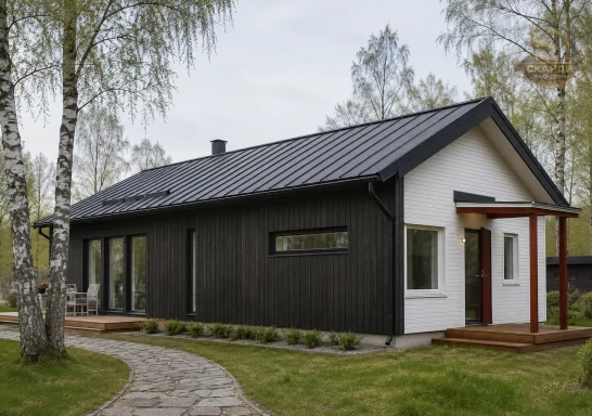 Проект каркасного дома КД-330, 7 × 13 м, 78 м²