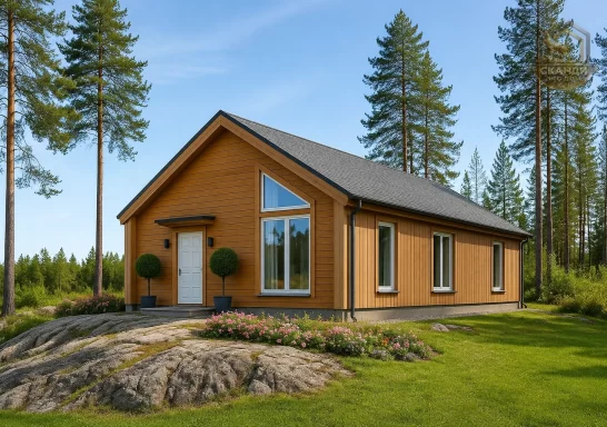 Проект каркасного дома КД-830, 8,3 × 13 м, 95 м²