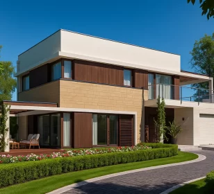 Каркасный дом с плоской крышей КД-660 фото 2