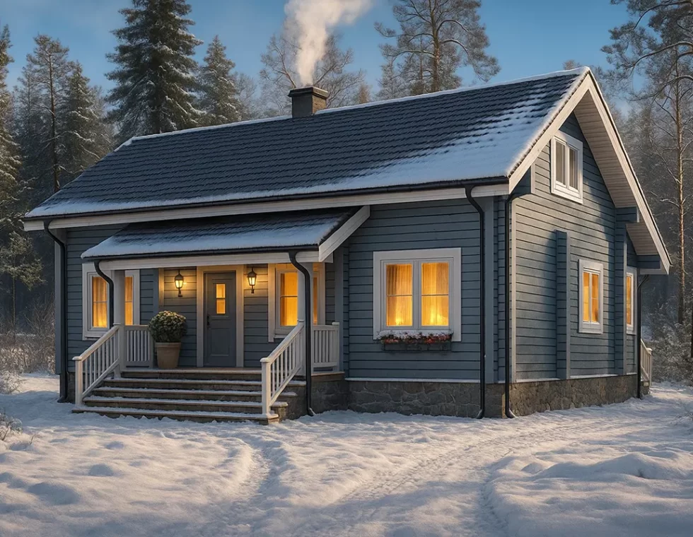 Двухэтажный каркасный дом КД-230 фото 1