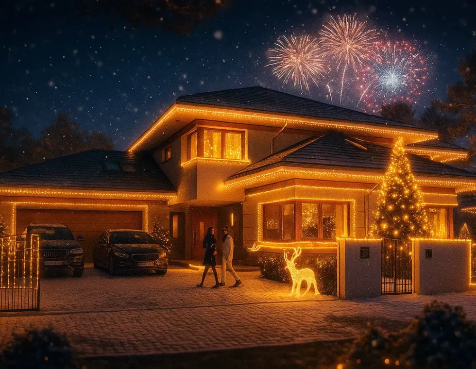 Двухэтажный каркасный дом с гаражом КД-370 фото 1