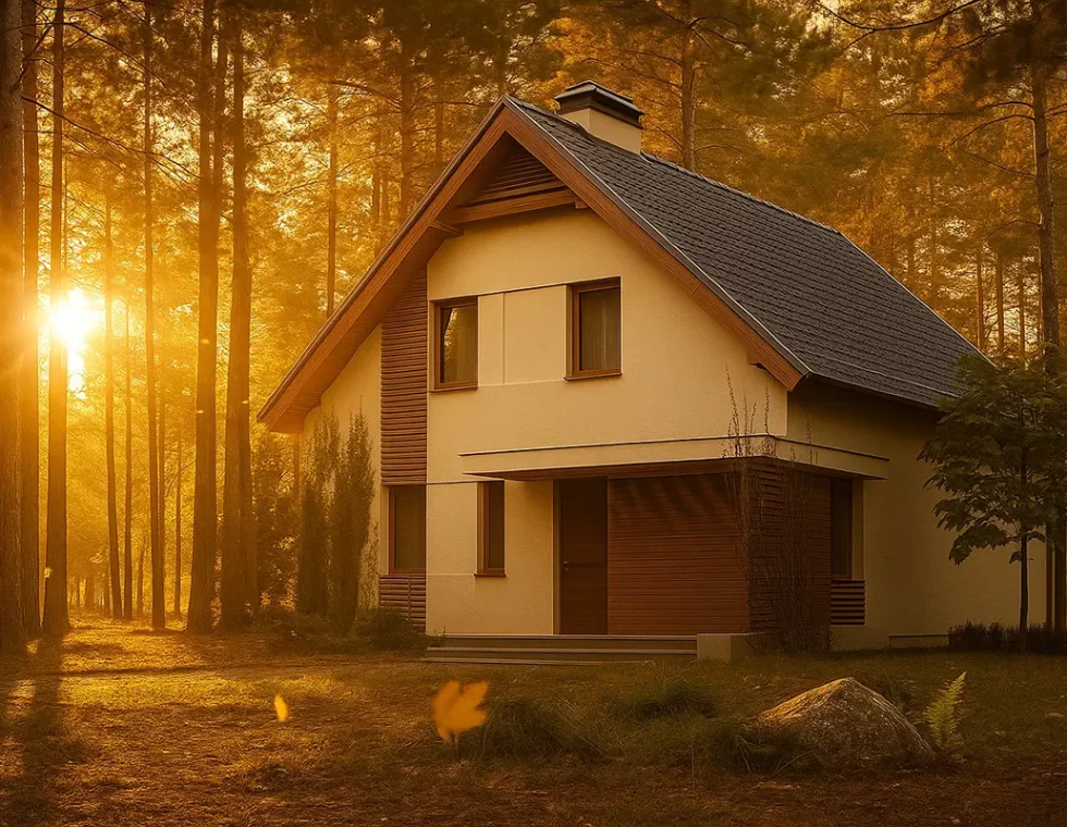 Двухэтажный каркасный дом с мансардой КД-210 фото 2