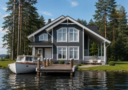Проект каркасного дома КД-910, 11,7 × 11,8 м, 189,00 м²
