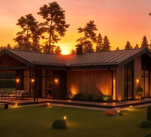 КД-930: каркасный дом с высокими потолками