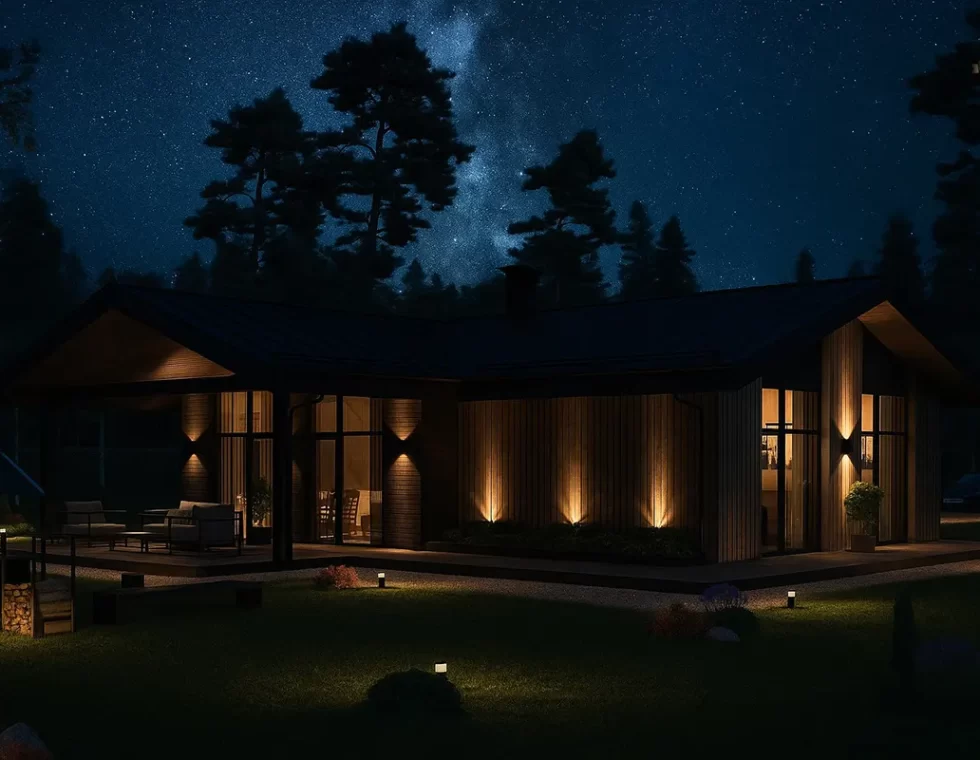 Каркасный дом с высокими потолками КД-930 фото 3