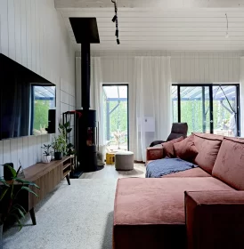 дом КД-1210 интерьер (кухня гостиная)