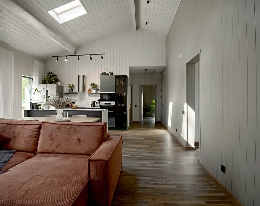 дом КД-1210 интерьер (кухня гостиная)