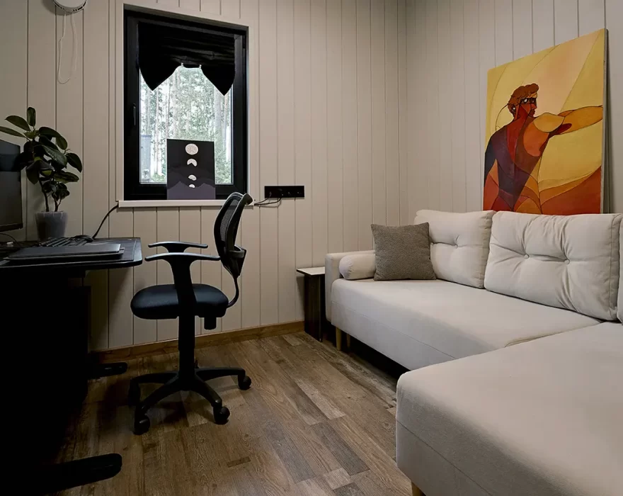 дом КД-1210 интерьер (кабинет)