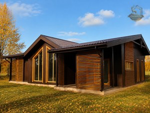 Построенный каркасный дом КД-790 в «Окуловка», 144 м²