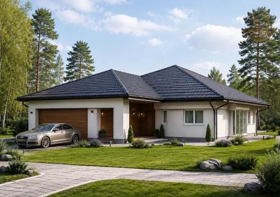 Проект каркасного дома КД-140, 17.5 × 13 м, 192,00 м²