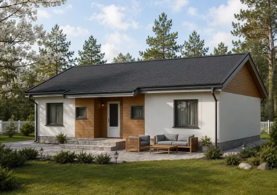 Проект каркасного дома КД-150, 10.5 × 12 м, 99 м²