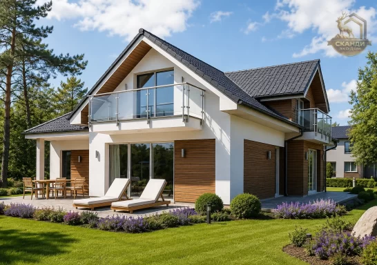 Проект каркасного дома КД-200, 13 × 15 м, 387,00 м²