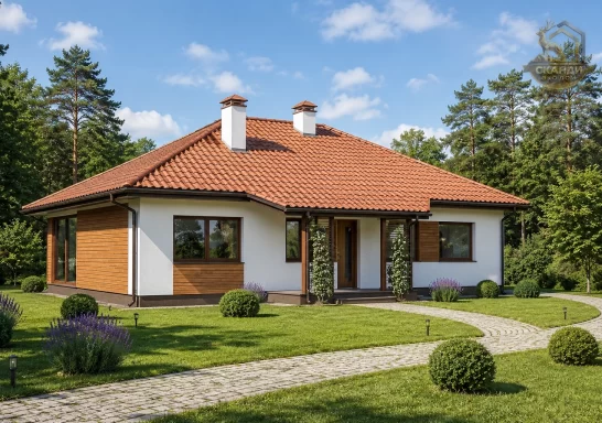 Проект каркасного дома КД-240, 11 × 15 м, 180,00 м²