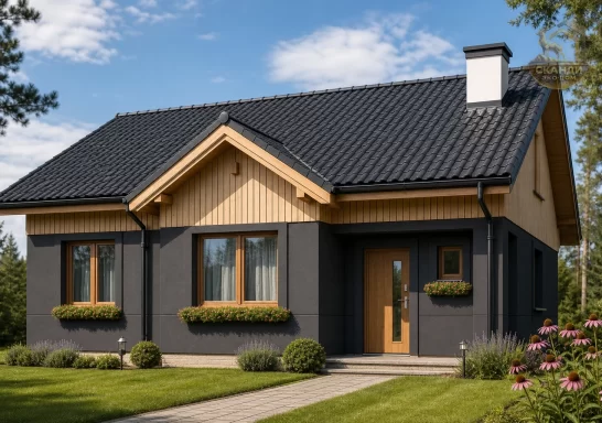 Проект каркасного дома КД-430, 10 × 10 м, 82,00 м²