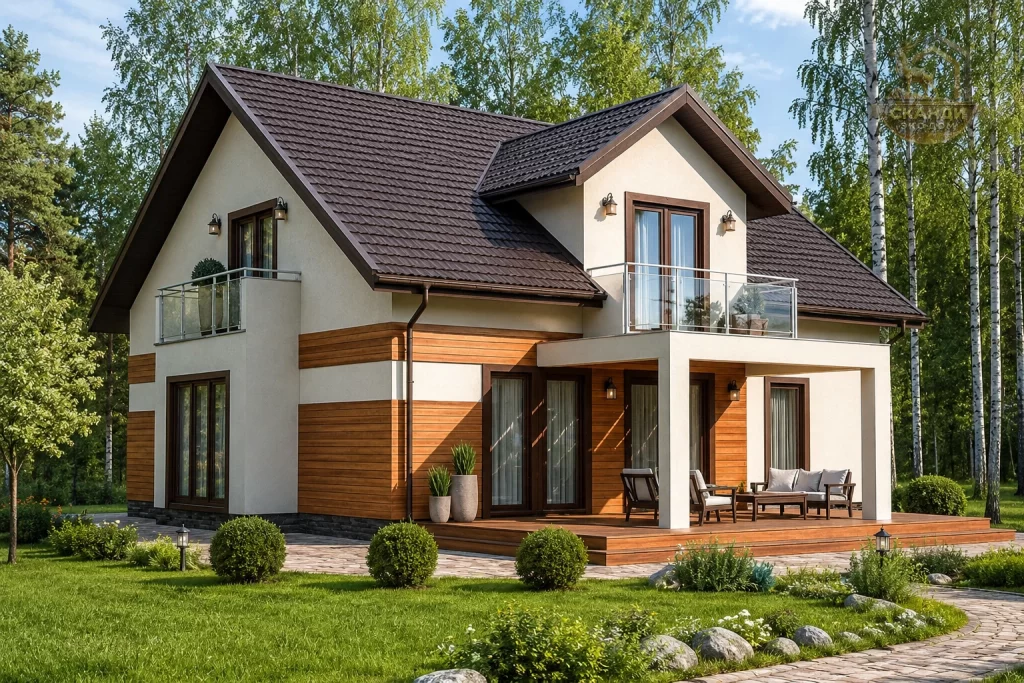 Каркасный дом, проект КД-440