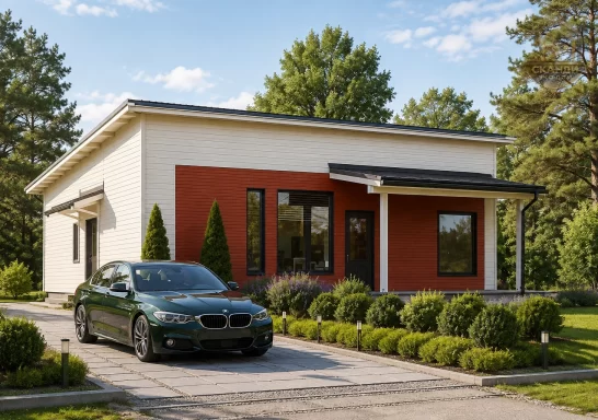 Проект каркасного дома КД-570, 8 × 10 м, 83,00 м²