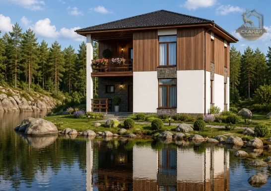 Проект каркасного дома КД-730, 9.5 × 11.5 м, 189,00 м²