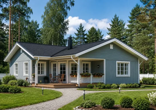 Проект каркасного дома КД-920, 11,7 × 12,3 м, 142 м²