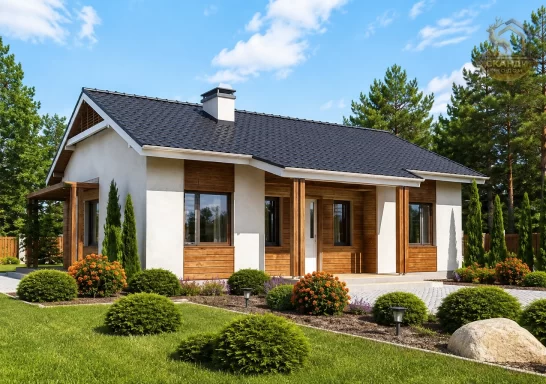 Проект каркасного дома КД-960, 9 × 12,5 м, 146 м²