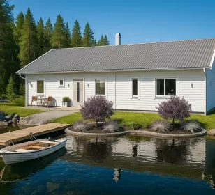 Одноэтажный каркасный дом с двумя входами КД-590 фото 1