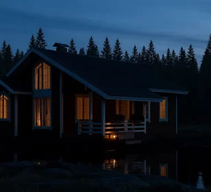 Одноэтажный каркасный дом с верандой и вторым светом КД-750 фото 2