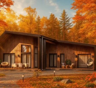 Одноэтажный каркасный барнхаус КД-520 фото 1