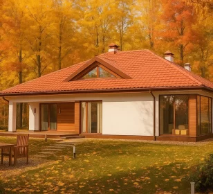 Одноэтажный каркасный дом с крытой террасой КД-240 фото 2