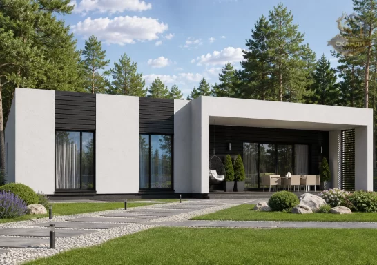 Проект каркасного дома КД-1120, 13,2 × 14,5 м, 156,00 м²
