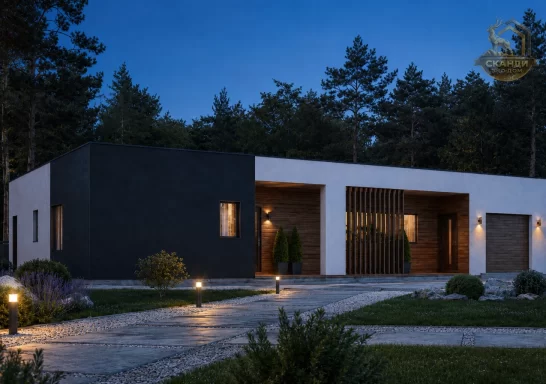 Проект каркасного дома КД-1140, 12,5 × 18 м, 189,00 м²