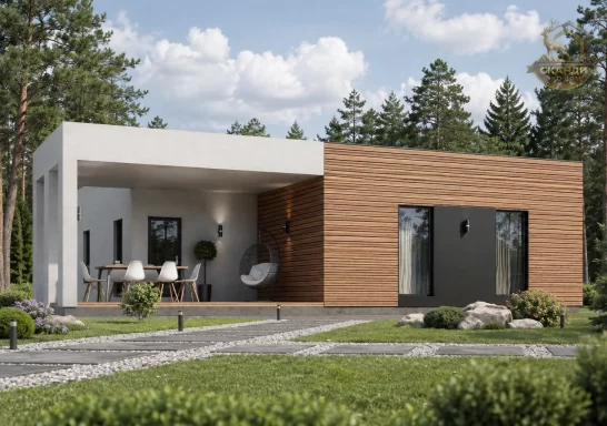 Проект каркасного дома КД-1150, 13 × 15 м, 154,00 м²