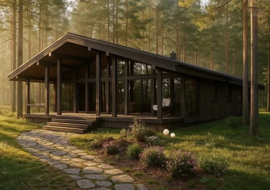 Проект каркасного дома КД-1400, 16,5 × 11,3 м, 173,6 м²