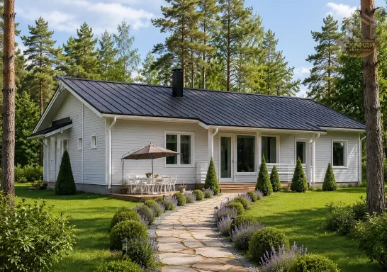 Проект каркасного дома КД-290, 9 × 15 м, 155,00 м²
