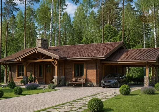 Проект каркасного дома КД-390, 12 × 23 м, 194,00 м²