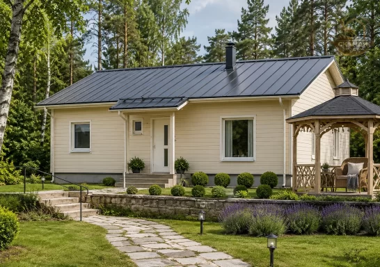 Проект каркасного дома КД-560, 7 × 10 м, 67 м²