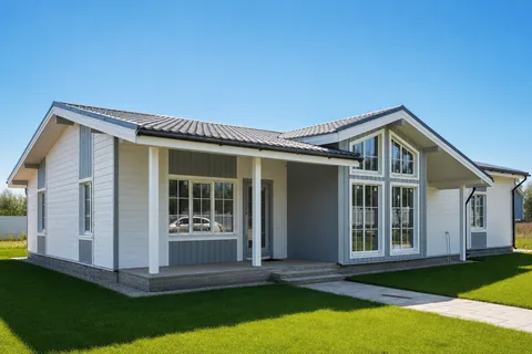 Построенный каркасный дом КД-390 (ИП) в «Сувантоярви», 152 м²