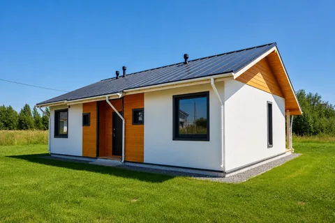 Построенный каркасный дом КД-150 в «Хапо-ое», 93 м²