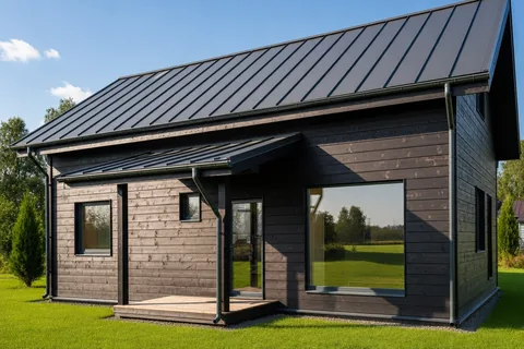 Построенный каркасный дом КД-360 в «Хапо-ое», 109 м²