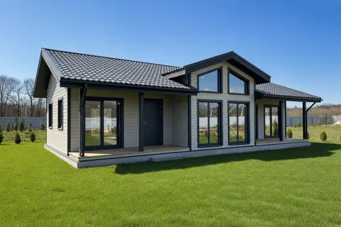 Построенный каркасный дом КД-ИП в «Южный парк», 105 м²