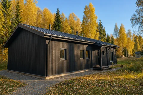 Построенный каркасный дом КД-1100 в КП «Мечта-2», 154 м²
