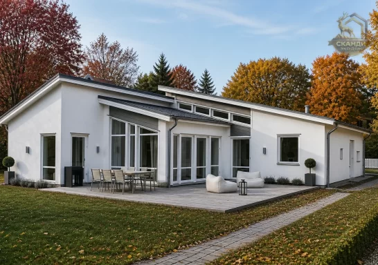 Проект каркасного дома КД-610, 12 × 17 м, 180,00 м²