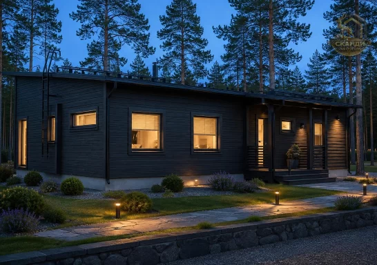 Проект каркасного дома КД-870, 8,5 × 15 м, 160,00 м²